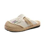 Pastoral style linen old Beijing cloth shoes female students summer canvas shoes lazy one-step handmade breathable fisherman shoes - Image 3